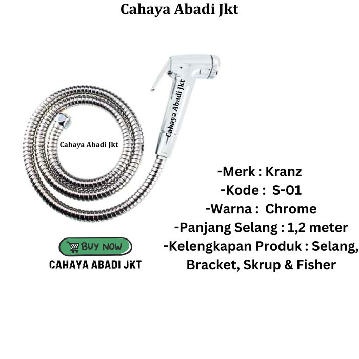 Jet Shower Kranz S-01 Chrome / Jet Washer Toilet Kranz S01 Chrome / Shower Cebok Kranz