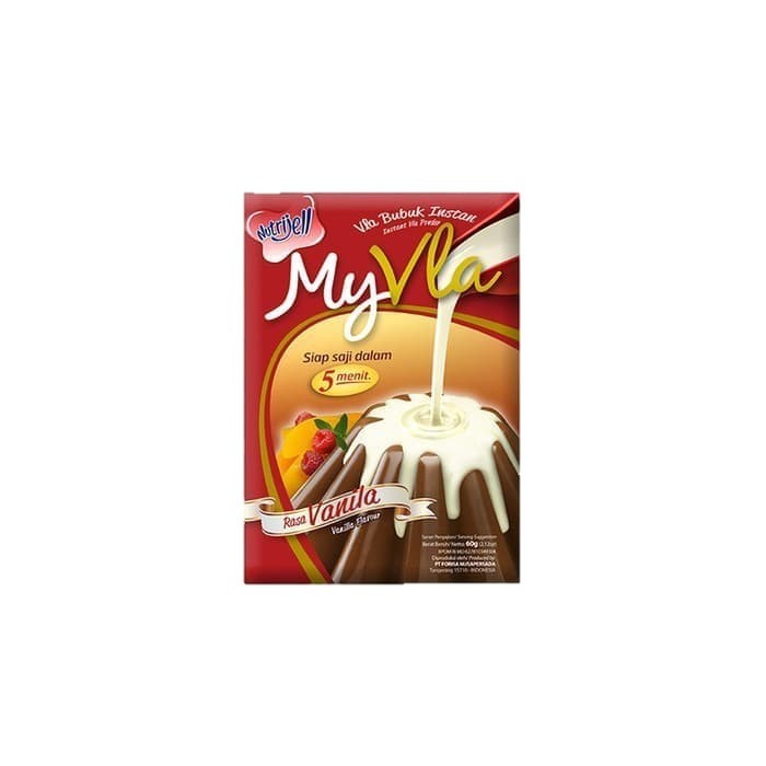 

(Satuan) Nutrijell Nutrijel My Vla Rasa Vanilla Vanila