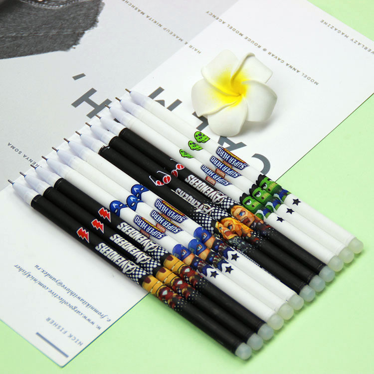 

THE VIRAL STORE Pulpen Bolpen Pena Gel Avenger Odemei Premium Bisa Dihapus Erasable Karakter Gambar Super Hero Hulk Thor Ironman Captain America