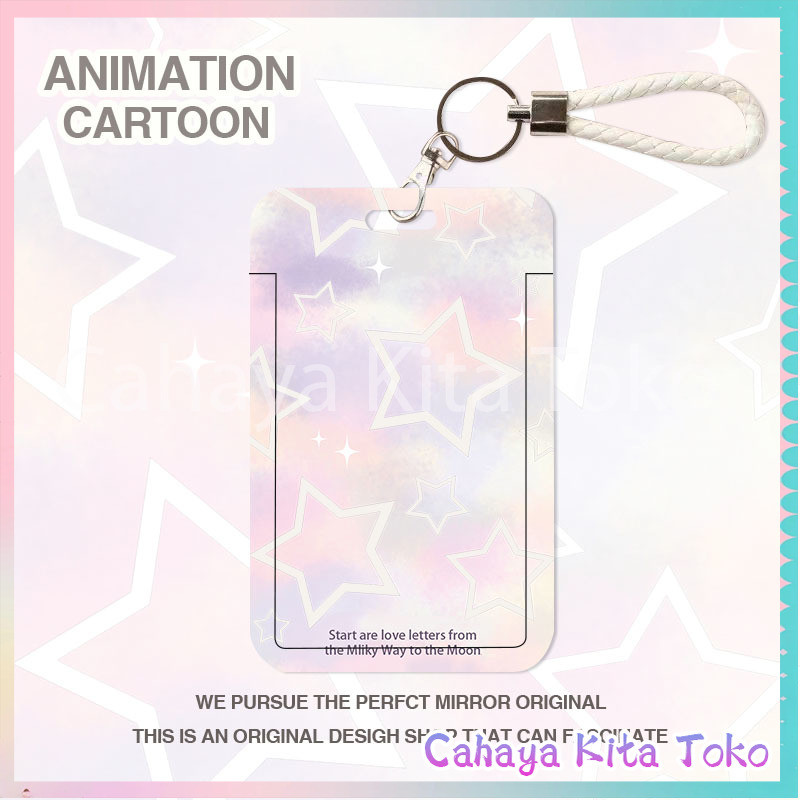 

ID CARD HOLDER/SARUNG KARTU/pesanan Hadiah Khusus/SUPPORT HARGA GROSIR/Bintang-bintang berwarna-warni