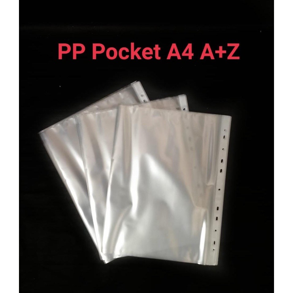 

PLASTIK DOKUMEN ORDNER A4 PP POCKET SHEET PROTECTOR SET ISI 10