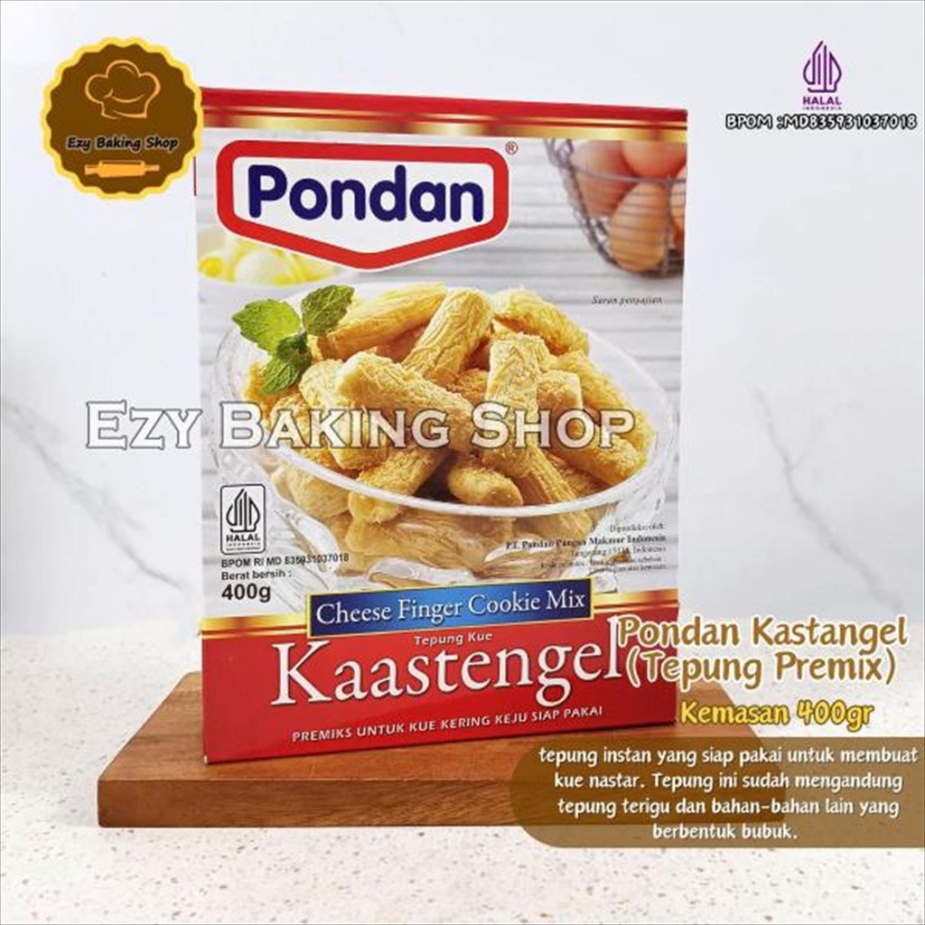 

Pondan Kastengel 400gr - Tepung Premiks Kue Kering