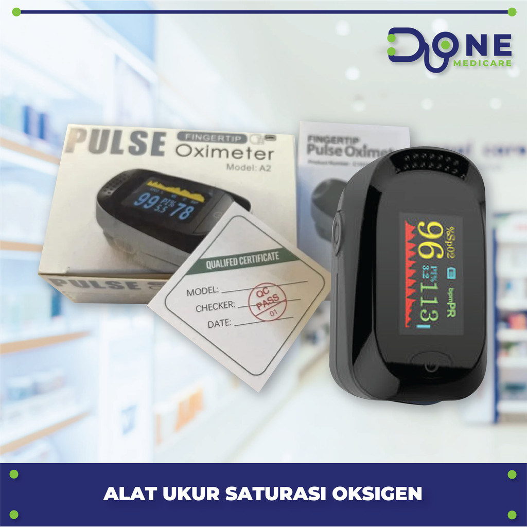 Oximeter Alat Ukur saturasi oksigen Fingertip Pulse Oximetri A2