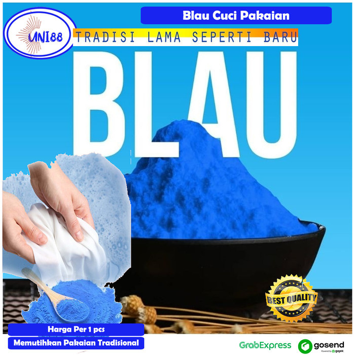 Blau Pemutih Pakaian / Blau Obat Dondongan / Blao Blau Cuci Baju Pakaian Tradisional / Blao Biru Har