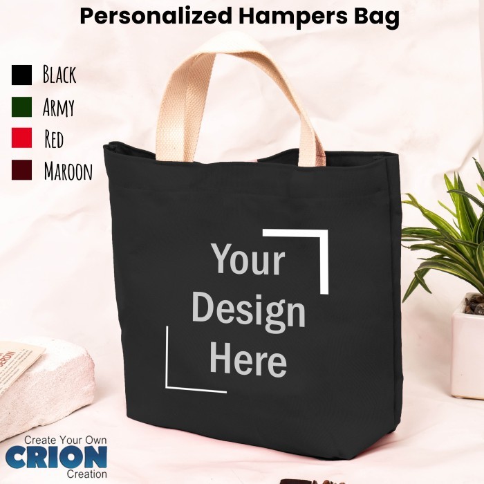 

[New]Promo Tas Hampers Canvas Custom logo / nama kamu sendiri by crion - Hitam