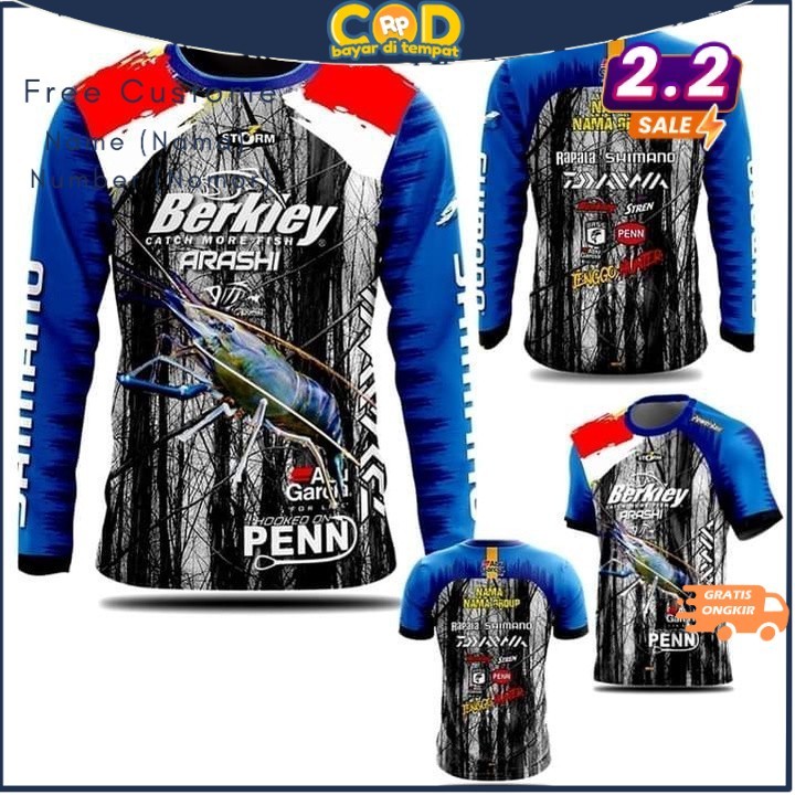 Jersey Baju Mancing Premium Ikan Custome Nama / Number Dri Fit Milano Full Printing Vinus Company