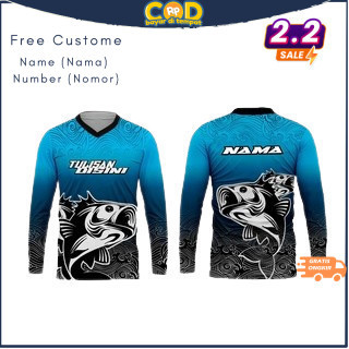 Jersey Baju Mancing Premium Ikan Custome Nama / Number Dri Fit Milano Full Printing Vinus Company