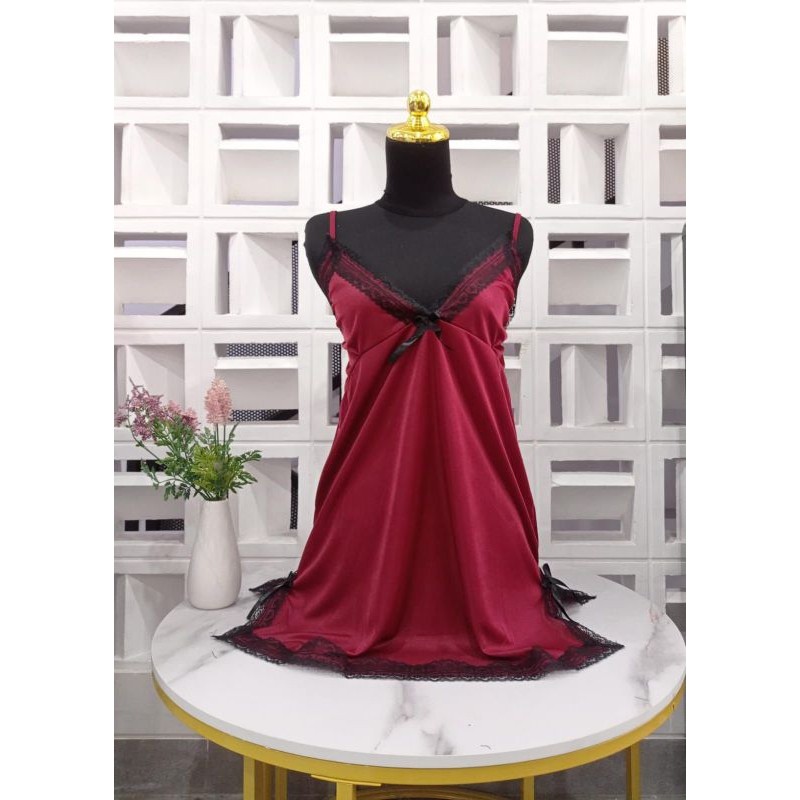 COD - Baju tidur wanita lingerie dress sexi renda baru