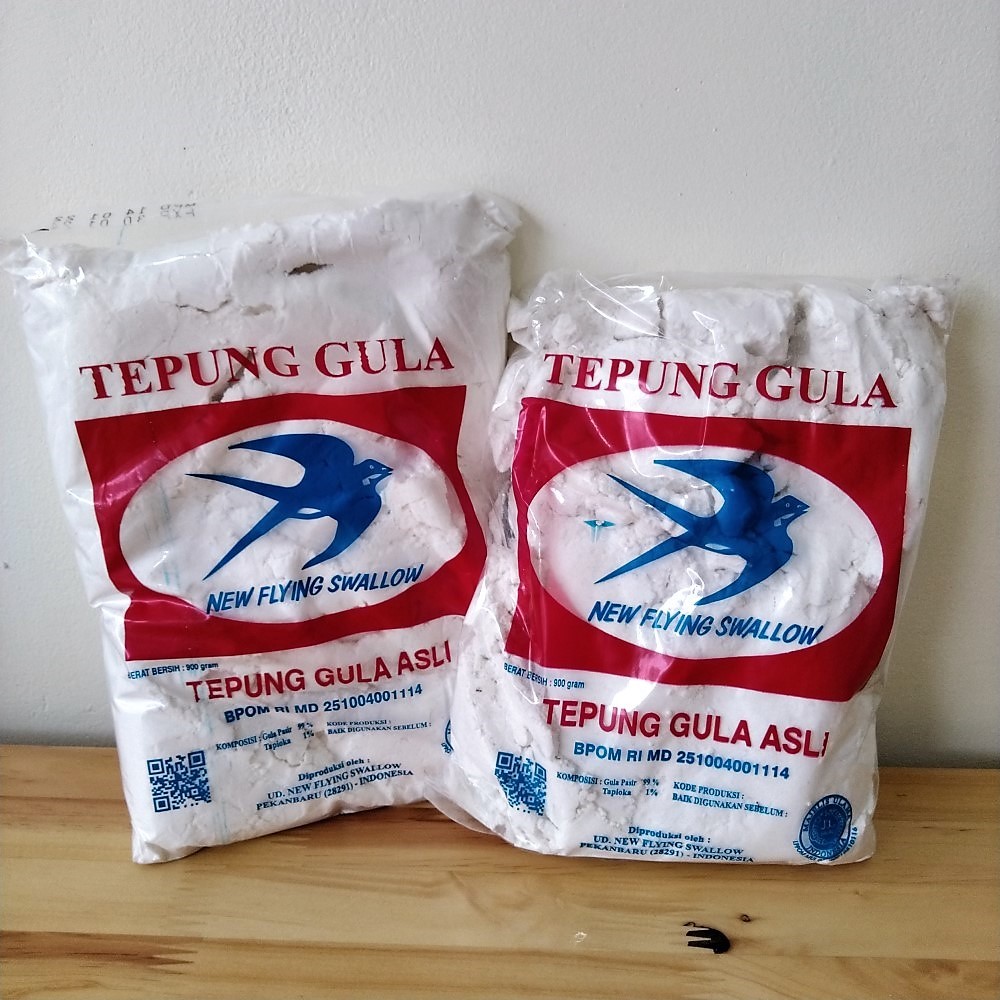 

[SDW] pekanbaru/New Flying Swallow Tepung Gula Asli 900gr