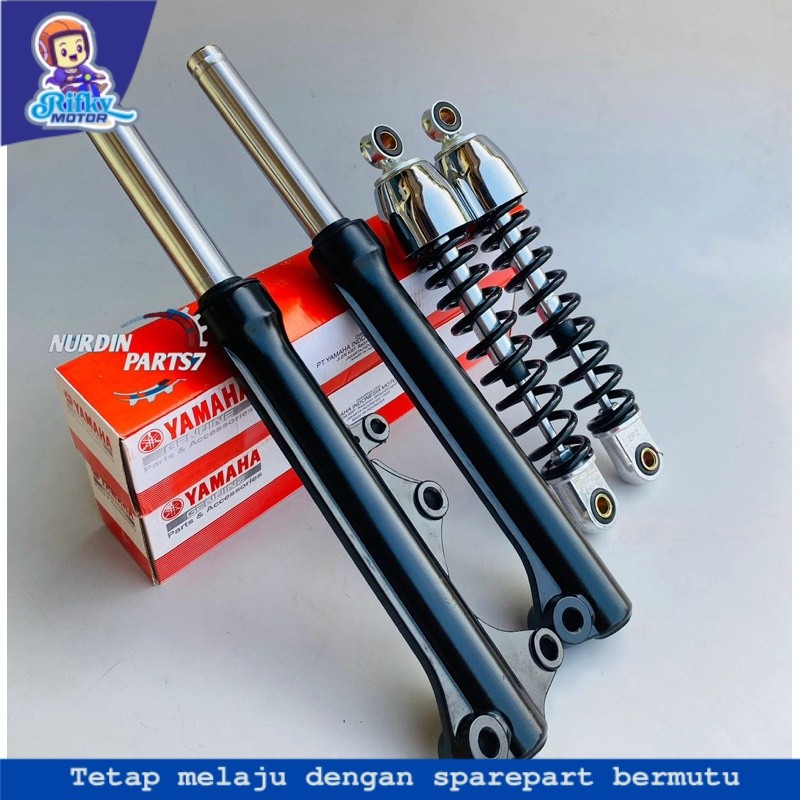 As Shock Depan Tabung + Shockbreaker Belakang Yamaha Jupiter Z New Jupiter z Robot / Jupiter Z1