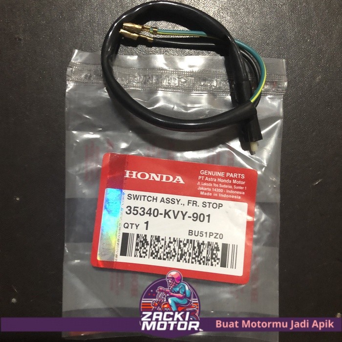 KVY SWITCH REM STOP KIRI BELAKANG KABEL MOTOR VARIO 110 CW CBS TECHNO BEAT KARBU SCOOPY SPACY OLD LA
