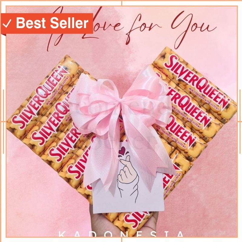 

Hampers Keren KReatif Murah Kekinian / Silverqueen LOVE / Hampers Coklat / Hadiah Romantis Cewek Coklat