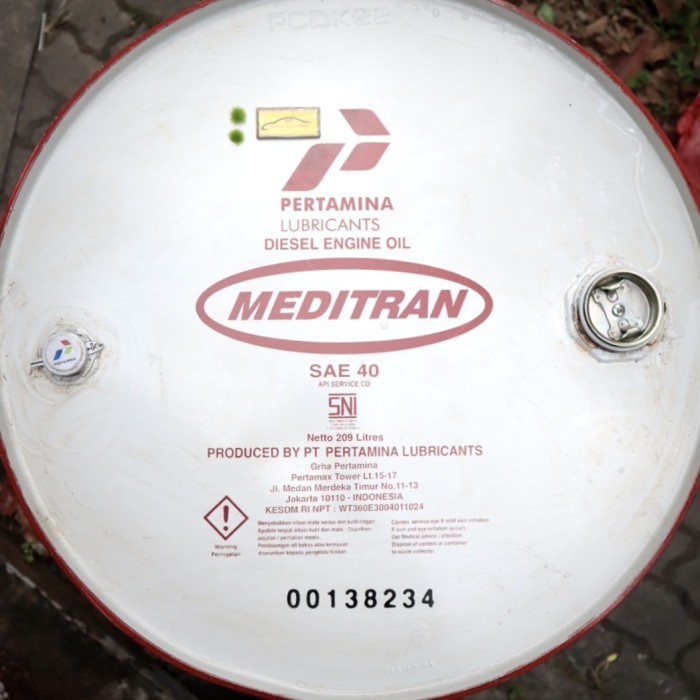 Part OLI MEDITRAN 40 DRUM REPACK 1L PERTAMINA MEDITRAN 40 OLI MESIN DIESEL