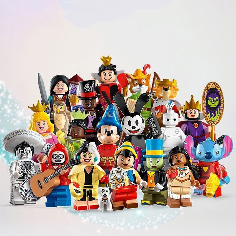 

MINISO Disney 2024 NEW Compatible with eighteen Minifigures 100Series 71038 Building Blocks Bricks for Adult kid Christmas Gifts