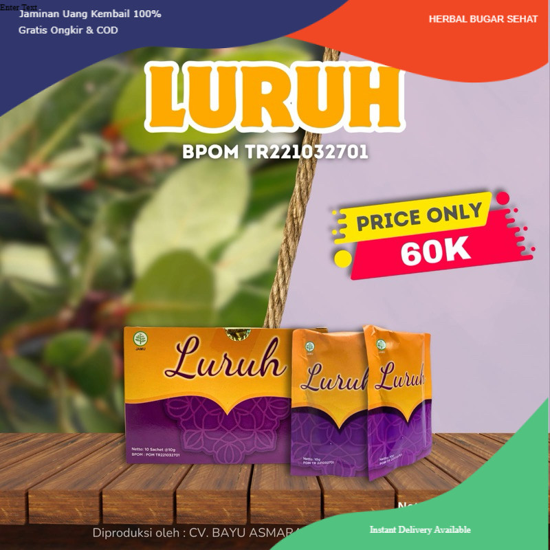 

herbal bugar sehat LURUH BAYU DININGRAT Original