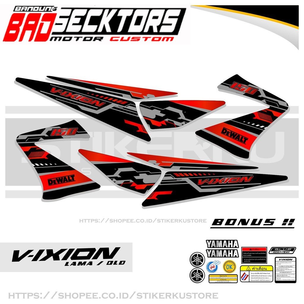 STRIPING VIXION OLD / LAMA / STIKER VIXION LAMA / STICKER VIXION OLD / VARIASI