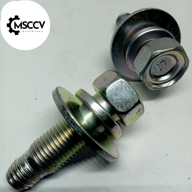 baut  m12 original baut asli Dobel ring panjang 3cm baut 17 m12x30 Baut jok canter
