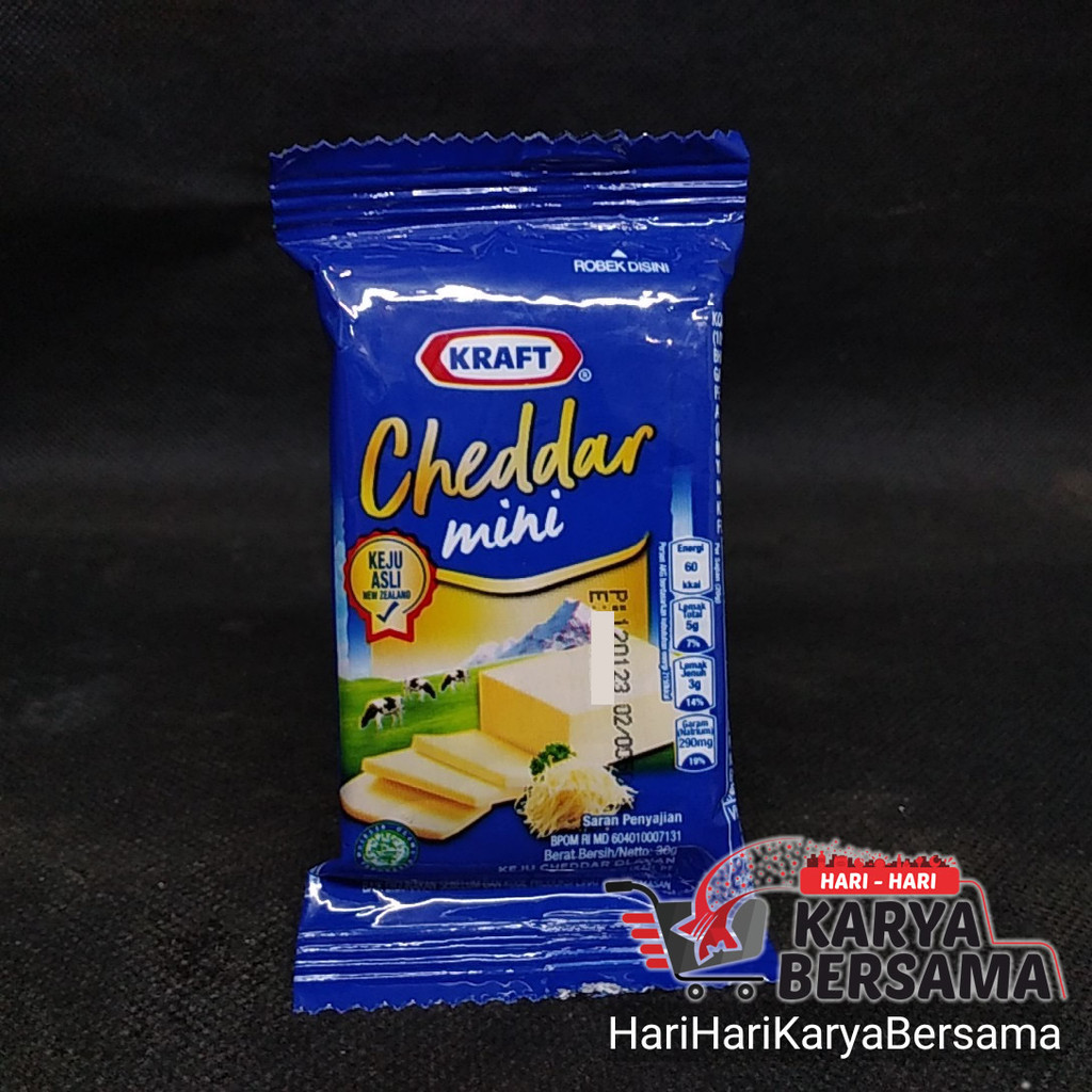 

KRAFT KEJU CHEDDAR MINI 30GR