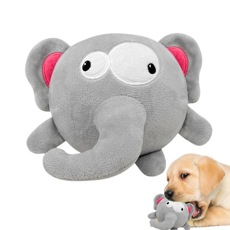 Interactive Bouncy Ball Dog Toy Elephant Plush Toy Bouncing Ball Interactive Dog Toys Dog Chew Toys 