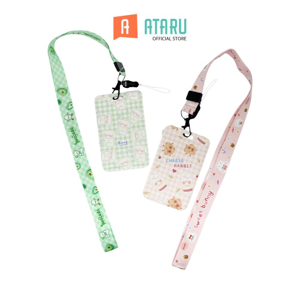 

Ataru Id Card Holder Print 48 Random tempat kartu lanyard name tag holder id card holder lucu