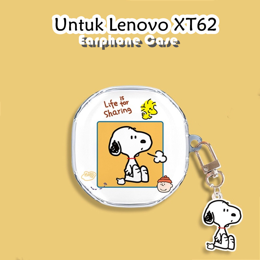 Utility Untuk Lenovo XT62 Case Kartun transparan Soft Silicone Earphone Case Cover