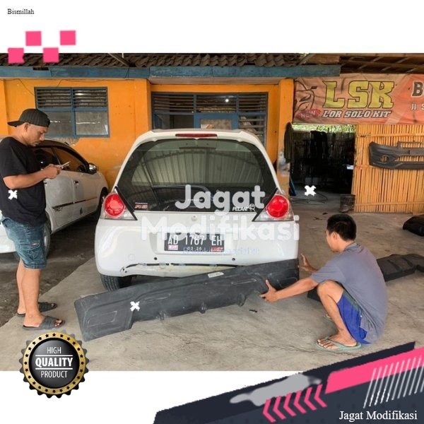 Paket Modif Bodykit BRIO CUSTOM YARIS TRD BELAKANG CAKEP Bemper Body Kit Bumper Body Kit Premium
