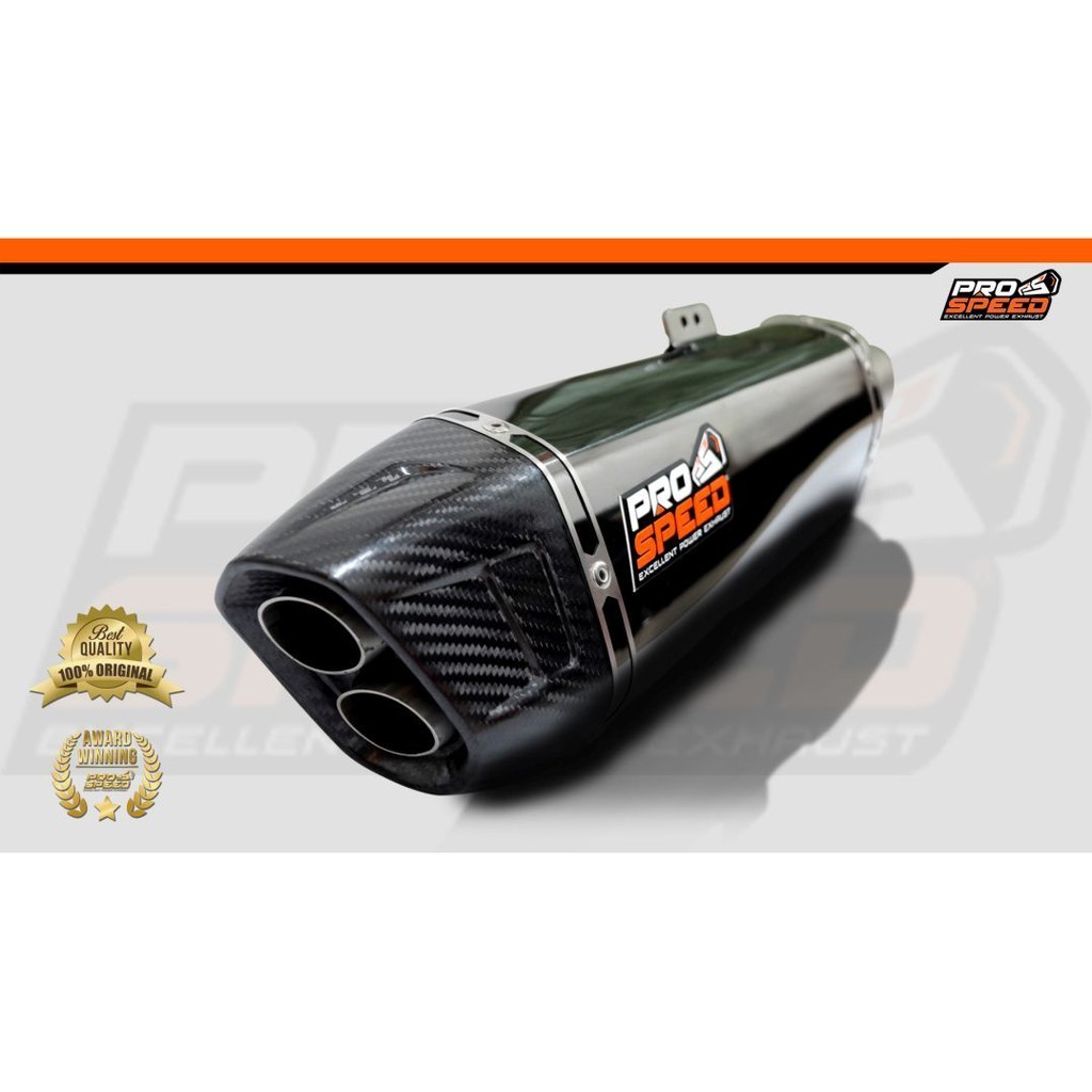 Prospeed Exhaust Kawasaki ZX 25 R Shark Black New Series