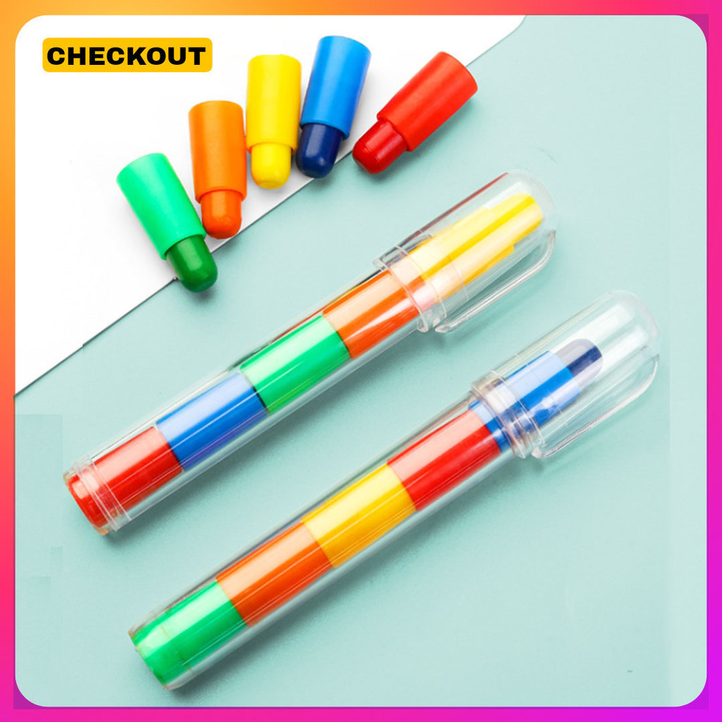 

ALINEA - CRAYON BENSIA MINI 5 WARNA LUCU UNIK / CRAYON SUSUN MINI