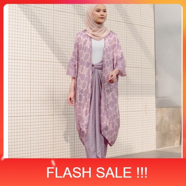 PROMO New Setelan Baju Wanita Outer Batik Set Rok Lilit Viscose Jumbo Oversize Modern Pakaian Formal