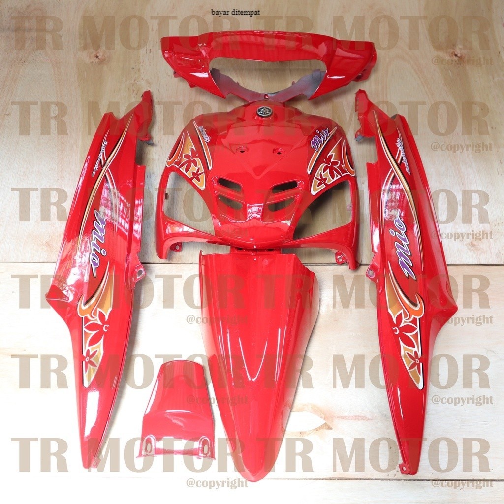 beli yuk Body Mio Sporty Full Set 2004 Merah Body Halus Mio Sporty Mio Lama