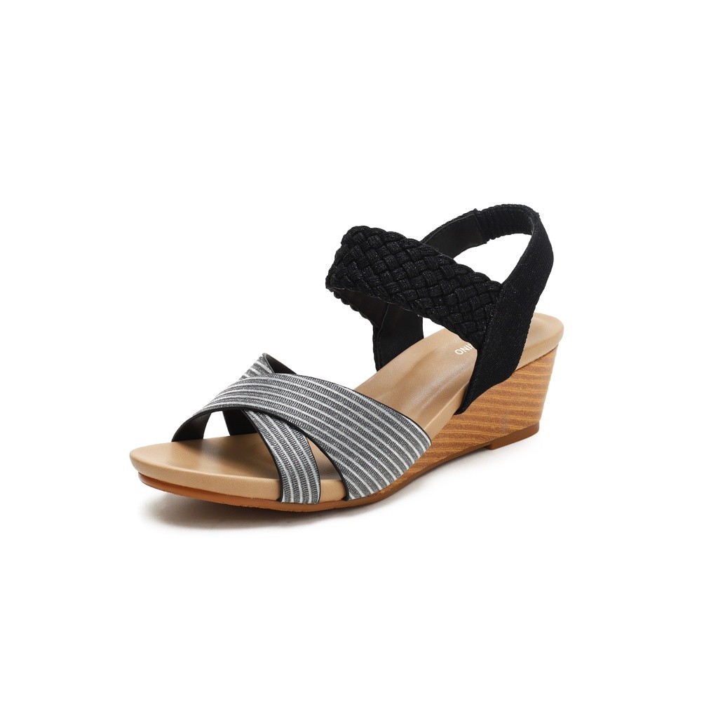 Gio Saverino JKT Gio Saverino Sepatu Tali Wedges Terbaru Mewah Dan Elegant