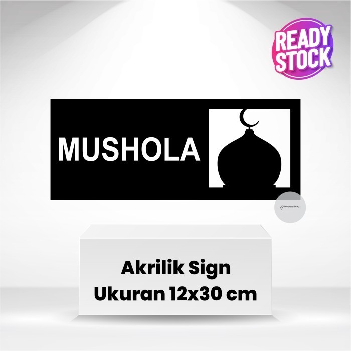 

Akrilik Sign Mushola Akrilik | Mushola Sign Acrylic Sticker Modern