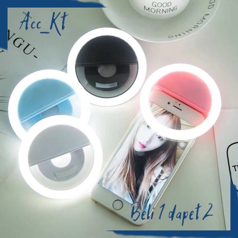 GRATIS ONGKIR BELI 1 GRATIS 1 Selfie Ring Light Jepit RK-12 / Ring Light Jepit Di Hp / Universal Rin