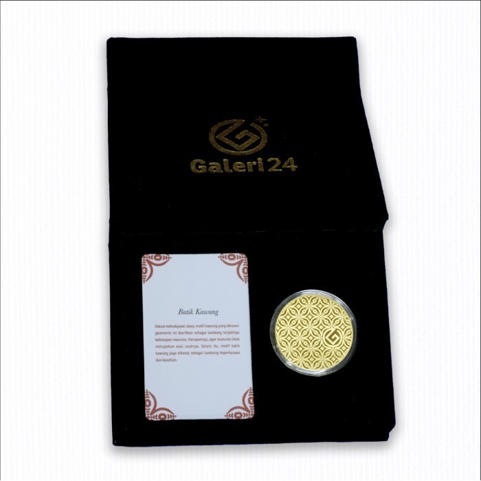Emas Batangan Batik Kawung 5 GRAM - Emas Galeri 24