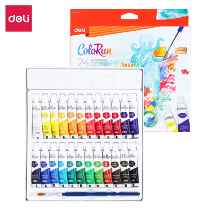 

Cat Air / Watercolor Deli Colorun 24 Warna - EC18-24