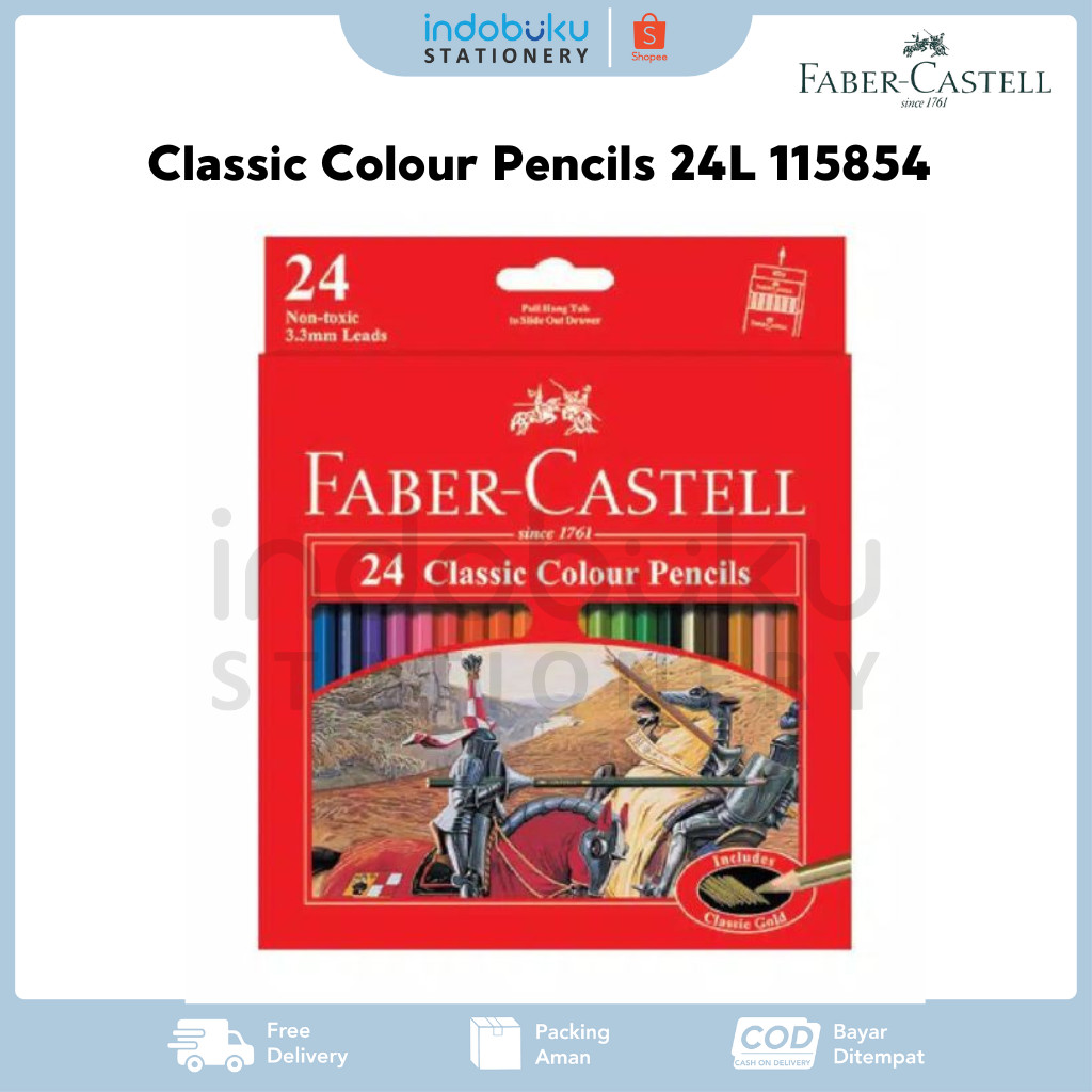 

Classic Colour Pencils 24 Long Faber-Castell 115854