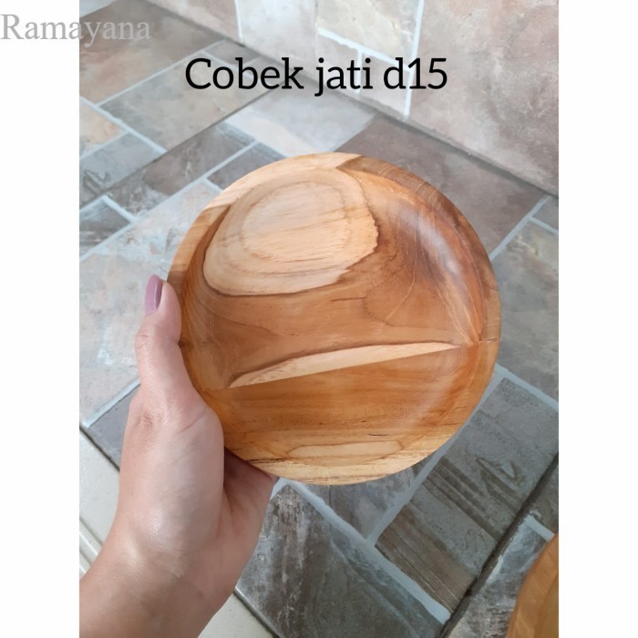 

Cobek Kayu Jati Diamater 15cm Murah