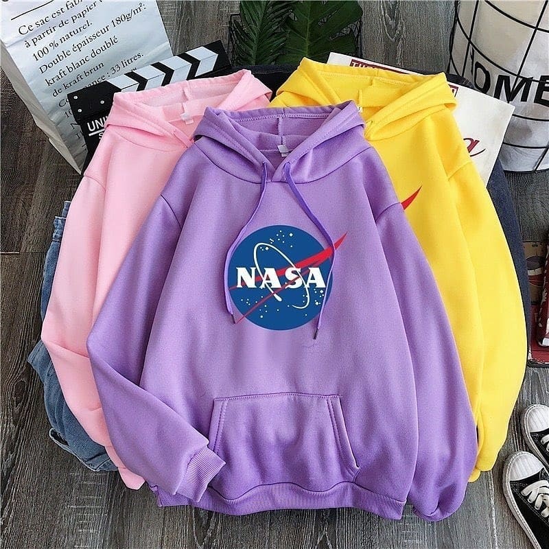 Hoodie Wanita Tebal Premium Ori wanita    Nasa Hodie Outfit Fashion Kekinian