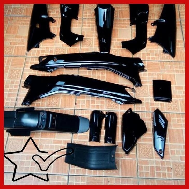 [BYP] COVER BODY BODI SET SPAKBOR BATOK DASI SAYAP DALAM CRYPTON CRIPTON PUTIH HITAM FULL ORIGINAL