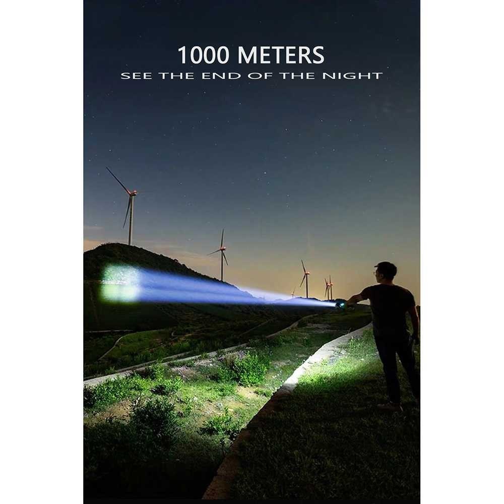 Senter  LED Flashlight USB Rechargeable XHP 70