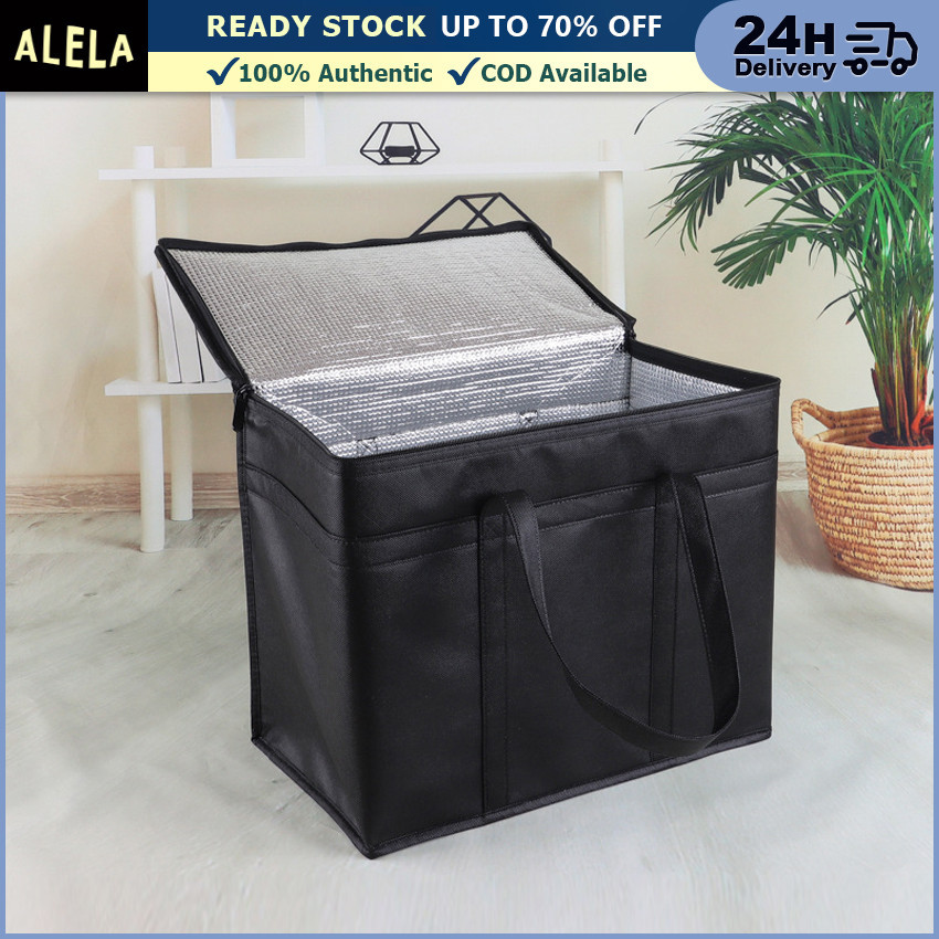 Alela Cooler Bag Thermal Lunch Cake Delivery Bag Waterproof Tas Pendingin Makanan Kue Aluminium Foil