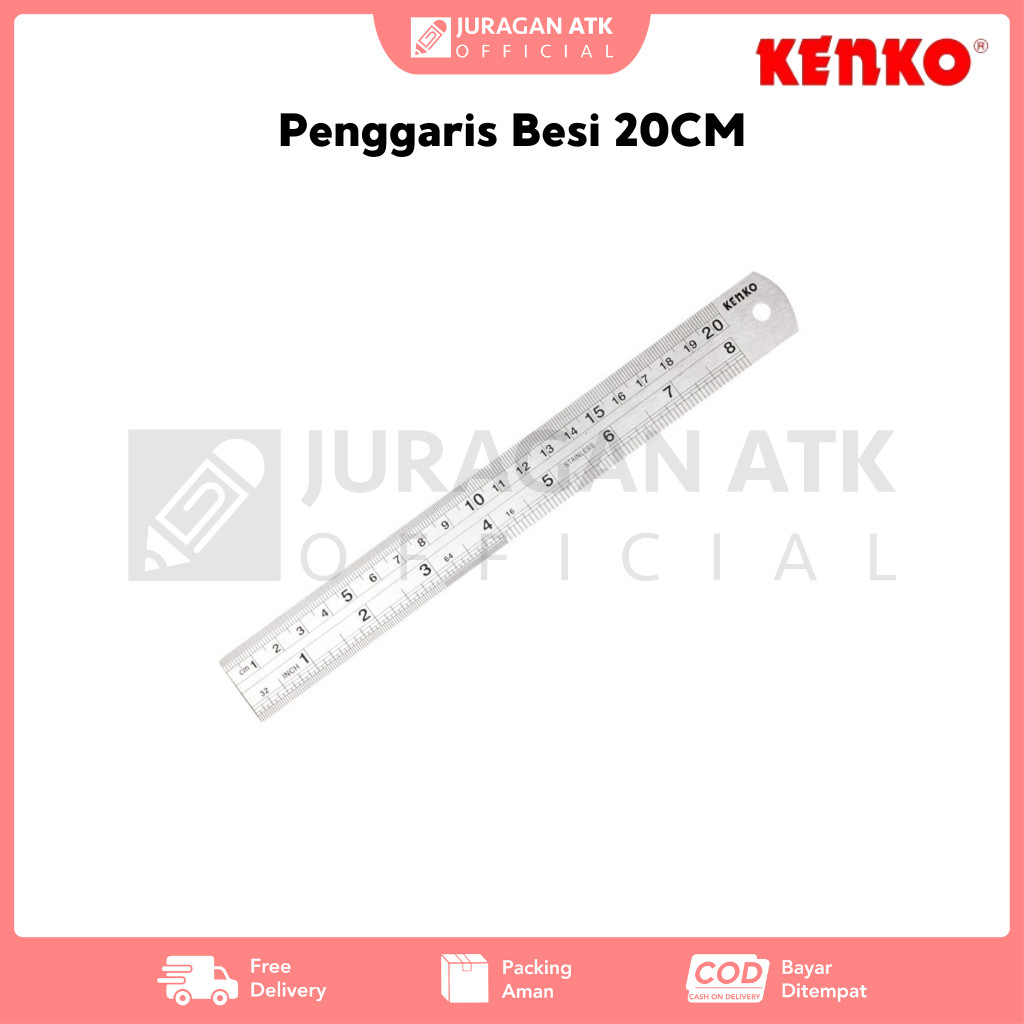 

Penggaris Besi Kenko 20CM