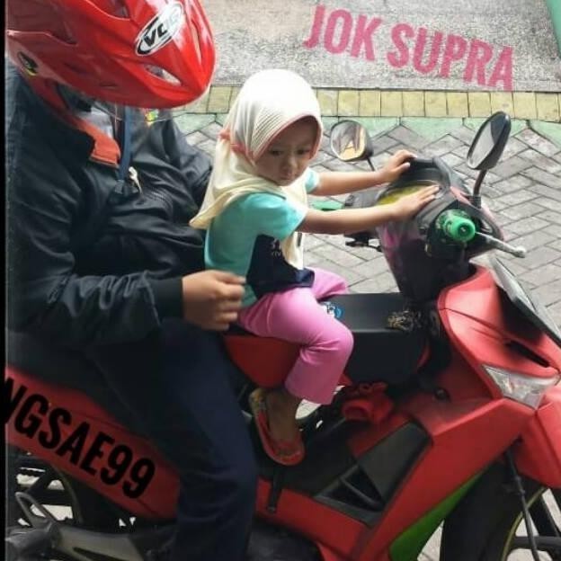 Marynt BONCENGAN MOTOR ANAK SUPRA X 125 JOK TAMBAHAN TEMPAT DUDUK ANAK DI - SUPRA X 125, polos hitam
