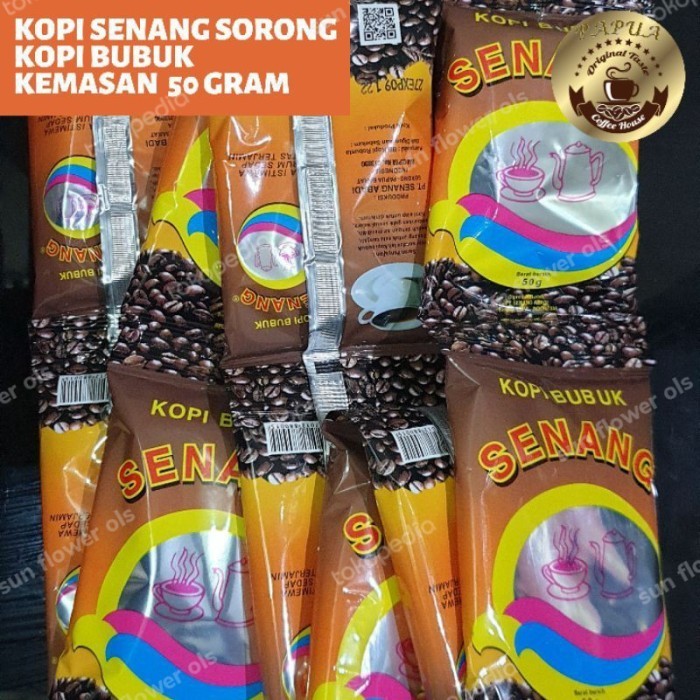 

[Coffee New] Kopi Senang Original Papua Kopi Bubuk 50 gram - Renteng