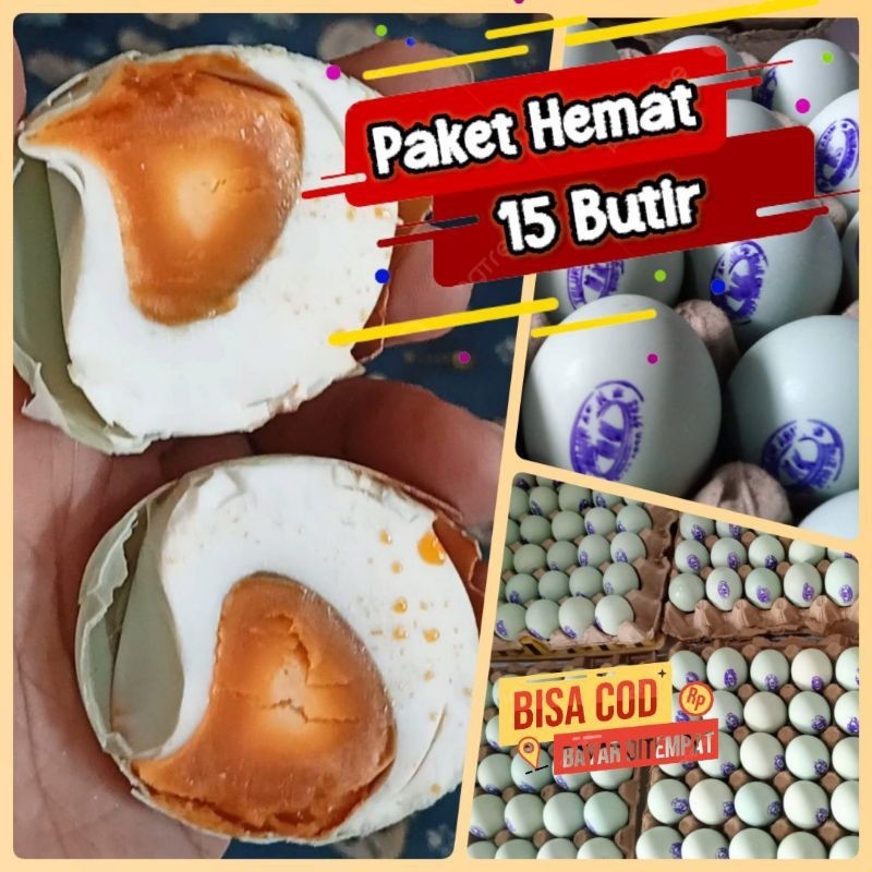 

PROMO PUNCAK Telur Asin Masir Dan Berminyak KHAS SOLO ( isi 15 Butir ) STOK TERBATAS