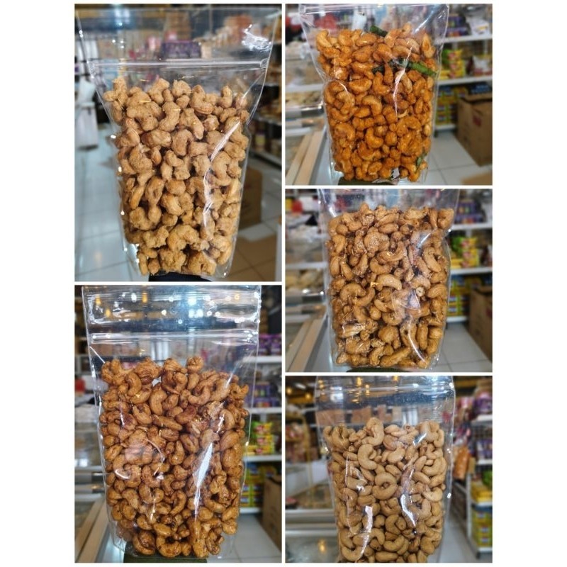 

Kacang Mede 500g Premium / Kacang mede ori, madu, wijen, crispy ori, crispu pedas / Kacang Mede Premium