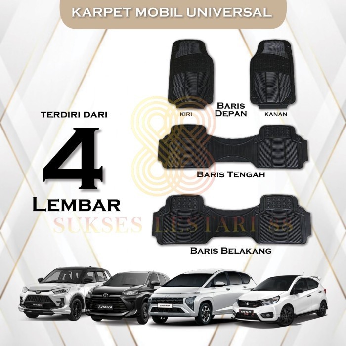 RTNP KARPET MOBIL UNIVERSAL MITSUBISHI XPANDER PAJERO XPANDER CROSS - 1 BARIS (DEPAN)