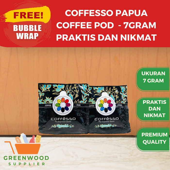 

[PAPUA] Kopi Pod / Coffe Pod Coffesso - 7 Gram