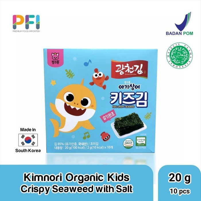 

New Kimnori Organic Kids Crispy Seaweed With Salt 20gr
