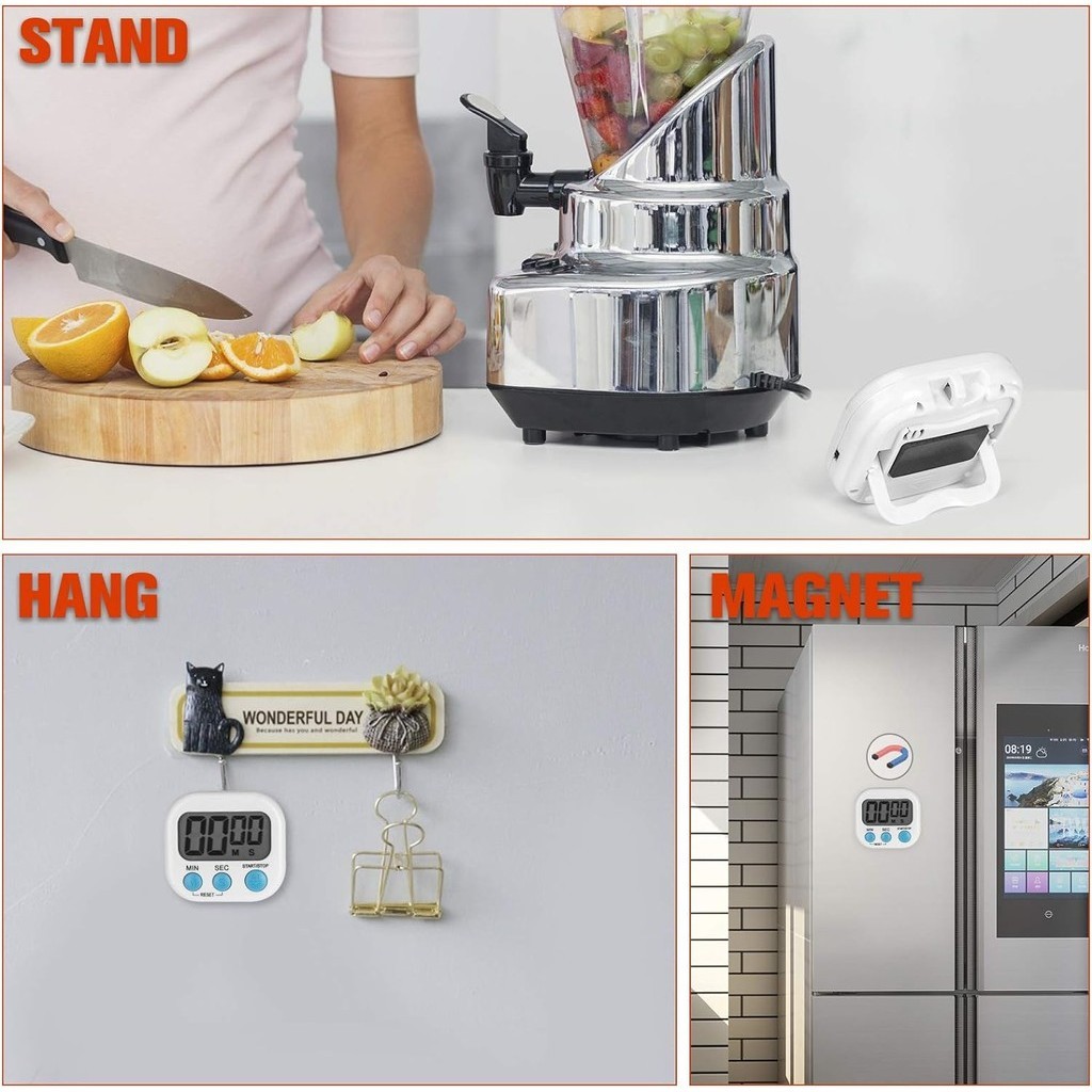 Digital Kitchen Timer Masak /Dapur Masak Clock Stopwatch Jam Digital/Stopwatch Cute